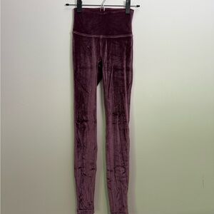 Lululemon Athletica burgundy Leggings Plush Velvet
